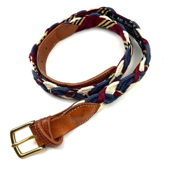 Kiel James Patrick Other - Keil James Patrick x Brooks Brothers braided rope and leather belt size 34